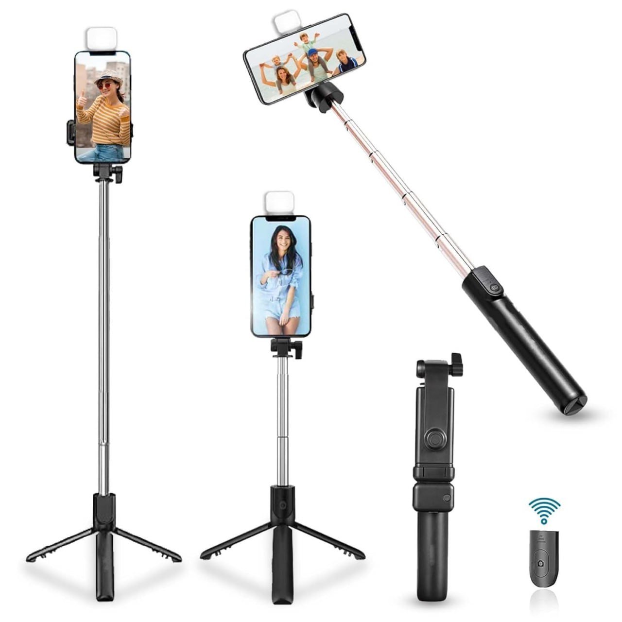 3 in 1 Multifunctional Selfies  Stick