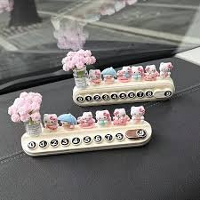 car Parking phone number plate decoration