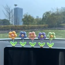 5 pcs flower car decor