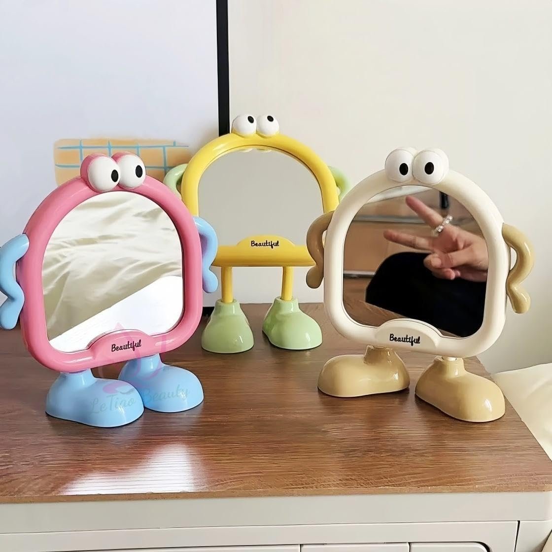 Kawaii animal desk mirror