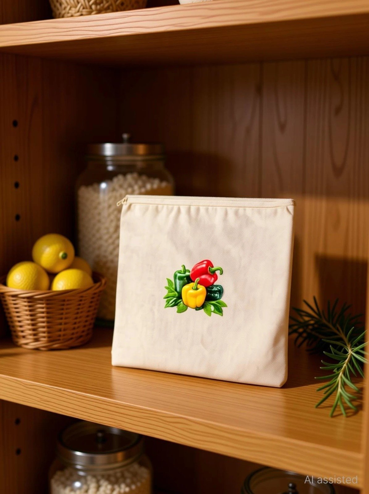 1 pcs Reusable Cotton vegetable Grocery bag