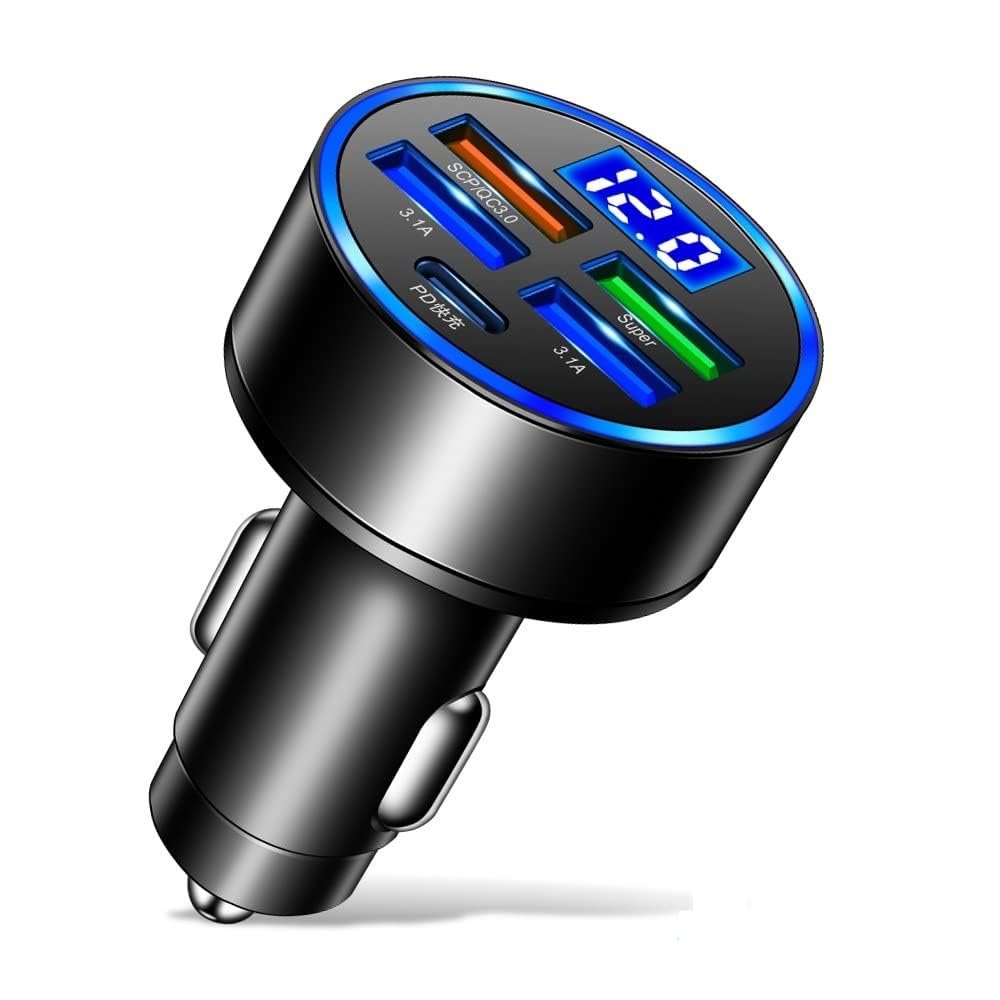 6-in-1 Car Charger Adapter